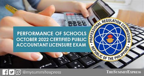 Performance of Schools: October 2022 CPALE Accountancy .